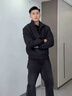 主意范（ZHUYIFAN）夾克男三防美式飛行春秋穿搭一整套立領(lǐng)棒球服外套短款工裝沖鋒衣 黑色夾克 L 110-130斤 曬單實拍圖