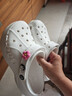 卡駱馳（CROCS）貝雅云彩女士洞洞鞋戶(hù)外休閑鞋|208186 白色-100(含智必星) 36 (230mm) 37 曬單實(shí)拍圖
