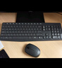 羅技（Logitech）MK235 鍵鼠套裝 無(wú)線鍵鼠套裝 辦公鍵鼠套裝  防潑濺防指紋 全尺寸 帶無(wú)線2.4G接收器 黑 曬單實(shí)拍圖