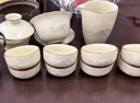 豹霖汝窯開片茶具茶杯套裝家用輕奢帶茶盤主人杯高檔禮盒蓋碗茶壺套組 禮盒裝-10頭蓋碗-耘山米黃汝窯 曬單實拍圖