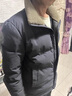 鴨鴨毛領(lǐng)羽絨服男2025冬季新款爸爸冬裝外套中老年男士休閑加厚保暖 藏青色 L 曬單實(shí)拍圖