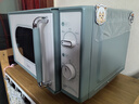 美的（Midea）小滋味微波爐家用小型 復(fù)古旋鈕薄荷曼波風(fēng) 一級能效平板變頻輕音M1G1 曬單實(shí)拍圖