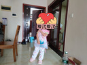 迪士尼兒童罩衣寶寶吃飯圍兜防水圍裙幼兒園畫畫反穿衣 F39051中粉 M碼 曬單實拍圖