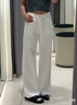 UR2025春季新款女裝簡(jiǎn)約丹寧百搭闊腿休閑長(cháng)褲UYY850087 曬單實(shí)拍圖