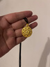 夢(mèng)金園七夕情人節禮物  時(shí)尚飾品吊墜 古法寶相花開(kāi)鏤空鑲嵌莫桑石掛墜 大板-凈金重約12.5g克重多退少補 曬單實(shí)拍圖