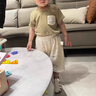 white wheat兒童套裝夏季2024新款寶寶衣服嬰幼兒純棉運(yùn)動(dòng)上衣褲子 米白 110 cm 曬單實(shí)拍圖