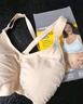 美德樂（Medela）哺乳文胸輕薄透氣產(chǎn)后喂奶孕婦內(nèi)衣單層前開扣無鋼圈輕盈款 奶油色 L 曬單實(shí)拍圖