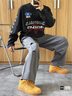 阿迪達斯 （adidas）【滔搏運動(dòng)】Originals三葉草男子MOTO賽車(chē)風(fēng)純棉運動(dòng)寬松長(cháng)袖T恤 KH1199 L 曬單實(shí)拍圖