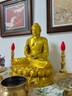 天祥緣 黃銅釋迦牟尼佛佛像擺件家用大日如來(lái)釋迦摩尼佛銅像大號 30號新釋迦佛 曬單實(shí)拍圖