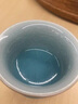 漢帝唐韻（HDTYU）龍泉青瓷主人杯葉小春純手工作品茶盞冰裂馬蹄杯哥窯茶杯高端杯 冰裂馬蹄杯 100ml 1只 曬單實(shí)拍圖
