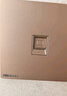 NVC雷士電工 開關(guān)插座 六類電腦插座 86型暗裝網(wǎng)絡(luò)面板 N25香檳金 曬單實(shí)拍圖