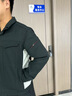 京源輝煌防靜電工作服春秋男裝高端工裝企業(yè)辦公室定制新款工作服套裝長(zhǎng)袖 152深灰色【套裝】 XL (175) （建議140-160斤） 曬單實(shí)拍圖