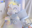 babycare歪頭仿母乳新生兒奶瓶禮盒防脹氣玻璃奶瓶4件套 芘克粉 0-12月 曬單實(shí)拍圖