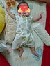 鯨魚阿唔 夏季嬰兒衣服純棉短袖連體衣女男寶寶哈衣爬爬服0-2歲嬰 小恐龍 80cm 曬單實(shí)拍圖