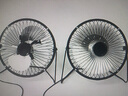 太陽(yáng)能充電風(fēng)扇家用宿舍戶(hù)外便捷可充電趴地扇學(xué)生露營(yíng)擺攤農場(chǎng) 6v6w鋁框板USB雙口+4寸風(fēng)扇兩個(gè) 曬單實(shí)拍圖