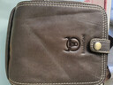 牛船長(cháng)皮具男士豎款單肩斜挎小包頭層牛皮穿皮帶手機腰包迷你包 深咖啡色 曬單實(shí)拍圖