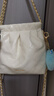 CHARLES&KEITH迷你菱格流浪包單肩斜挎雙肩包包女包生日七夕禮物CK2-60782390 Cream奶白色 S 曬單實(shí)拍圖