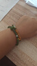 周六福  金鑲玉手鏈女5D硬金葉片新中式和田碧玉手串手飾禮物 手串 曬單實(shí)拍圖