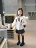 moonkids女童半身裙2025新款秋季百褶裙子兒童短裙防走光洋氣韓版學(xué)院半裙 4308灰色百褶裙 120 cm 曬單實(shí)拍圖