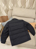 鴨鴨毛領(lǐng)羽絨服男2025冬季新款爸爸冬裝外套中老年男士休閑加厚保暖 藏青色 L 曬單實(shí)拍圖