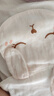 全棉時(shí)代嬰兒隔汗巾兒童純棉吸汗巾幼兒園墊背巾39×19cm 小免+米白+粉 3條 曬單實(shí)拍圖