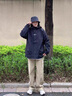 叄南美式?jīng)_鋒衣外套男春季2025新款山系戶(hù)外三防休閑寬松工裝連帽夾克 745黑色 XL 曬單實(shí)拍圖