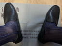 金利來（goldlion）男鞋時尚套腳沖孔透氣豆豆鞋舒適商務休閑鞋52722039401A黑色43 曬單實拍圖