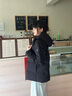 波司登（BOSIDENG）25年新款冬季羽絨服男女情侶短款90絨連帽保暖百搭外套B250245550 黑色8056 S 160/84A 體重約100-110斤 曬單實(shí)拍圖