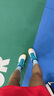 YONEX尤尼克斯羽毛球鞋yy入門(mén)級訓練減震動(dòng)力墊男女SHB101CR白/藍 43碼 曬單實(shí)拍圖
