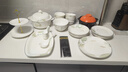 以辰 碗盤(pán)餐具整套家用景德鎮骨瓷餐具套裝輕奢陶瓷碗盤(pán)碟筷整套 【店長(cháng)推薦】54件標準配富貴煲 曬單實(shí)拍圖