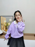 班尼路童裝兒童套裝秋季女童翻領(lǐng)衛衣百褶裙甜美裙子2025新款學(xué)院風(fēng)衣服 櫻花粉 BNL花雨小兔X+白 120 【推薦40-50斤】 曬單實(shí)拍圖