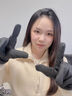 TUTORGOOSE手套男士冬季騎行加絨加厚保暖棉冬天騎電動摩托車觸屏防風(fēng)防寒女 【加絨靈活款】黑色 均碼 曬單實拍圖