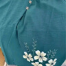 奉孝中老年媽媽裝夏季短袖套裝寬松老年人夏裝女老人衣服奶奶棉綢上衣 曬單實(shí)拍圖