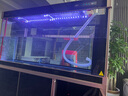 閩江（minjiang）魚缸水族箱客廳免換水生態(tài)造景家用超白玻璃金魚缸生態(tài)缸水缸 尊貴黑色（鋁合金+塑鋼） 長148x寬51x高155cm（超白玻璃） 曬單實拍圖