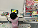 湯能優(yōu)品移動書架繪本架鐵藝置物架書本玩具架簡易落地書柜臥室收納架子 【120CM】密網(wǎng)5書架+1收納+4盒# 曬單實拍圖