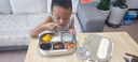 雙槍（Suncha）鈦健康不銹鋼飯盒學(xué)生上班族可微波爐餐盒比316好1.5L配保溫袋 曬單實(shí)拍圖