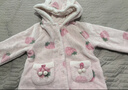 戴維貝拉（DAVE＆BELLA）保暖兒童睡衣兩件套女寶寶衣服冬季加厚秋冬幼兒服裝女童家居服 草莓印花 100 cm（建議身高90-100cm） 曬單實拍圖