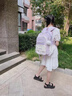 書(shū)包初中生女生大容量減負小學(xué)生二三到六年級女童雙肩背包高顏值 紫色+掛飾 曬單實(shí)拍圖
