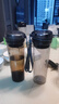 特百惠（Tupperware）晶彩MAX塑料杯600ml 男女士學(xué)生夏季運(yùn)動(dòng)水杯子戶外大容量 酷炫黑 曬單實(shí)拍圖
