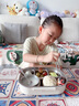 雙槍（Suncha）鈦健康不銹鋼飯盒學(xué)生上班族可微波爐餐盒比316好1.5L配保溫袋 曬單實拍圖