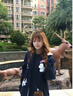 哈魯迪棒球服外套女2025秋季新款寬松百搭學(xué)生刺繡可愛(ài)卡通小狗夾克衛衣 藏青色 常規款320克 （刺繡字母隨機） L 100-120 曬單實(shí)拍圖
