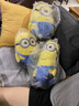 可愛(ài)小黃人公仔毛絨玩具陪睡布娃娃玩偶抱枕靠墊女生兒童生日禮物 雙眼鮑勃款 30厘米(0.35kg) 曬單實(shí)拍圖