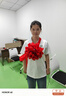 佳妍大紅花球 退伍開業(yè)綢帶花球結(jié)婚車頭花裝飾慶典剪彩揭幕紅布30cm 曬單實拍圖