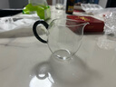 一品工坊 臺灣純手工公道杯玻璃耐熱透明分茶器迷你小號茶海倒茶茶道配件 玄金色 曬單實(shí)拍圖