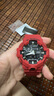 卡西歐（CASIO）未來(lái)戰(zhàn)士白虎防水防震雙顯多功能大表盤運(yùn)動(dòng)日韓表送男友禮物推薦 潮流紅GA-700-4A 曬單實(shí)拍圖