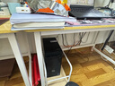 舒客藝家 電腦桌臺(tái)式小戶型小桌子家用學(xué)習(xí)桌寫字辦公書桌電競(jìng)長(zhǎng)條桌子 木紋白架單桌120*60*74 加固電腦桌 曬單實(shí)拍圖
