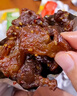 內蒙古特產(chǎn)牛肉筋頭巴腦孜然風(fēng)干板頭邊角料開(kāi)袋即食休閑零食 整箱：牛肉筋125g*1袋【香辣味】 曬單實(shí)拍圖