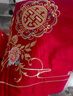 紅豆新婚磨毛大紅床單四件套中式婚禮婚高檔嫁慶刺繡被罩套件床上用品 喜結(jié)連理-大紅【手工刺繡 結(jié)婚禮包】 1.8m 床單款 四件套-被套200*230cm 曬單實(shí)拍圖
