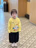 巴拉巴拉balaOne寶寶毛衣兒童線衫男童2025新款冬裝女童毛衫萌趣 黃色00333 100 曬單實拍圖