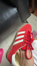 阿迪達斯（adidas）三葉草男女鞋GAZELLE INDOOR低幫休閑鞋IF1808紅白36.5 曬單實(shí)拍圖